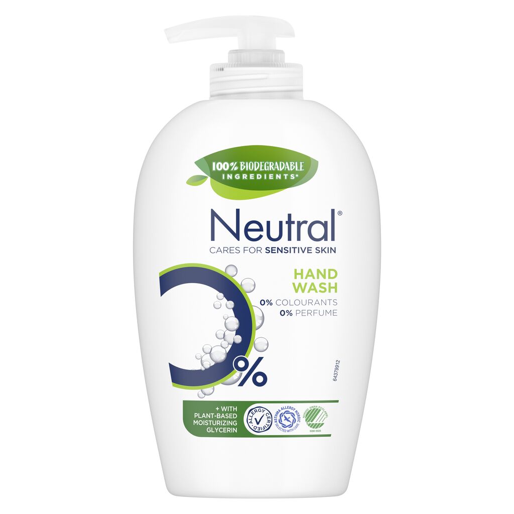 Neutral Hand Wash 6x0.25L - Flydende håndsæbe til følsom hud
